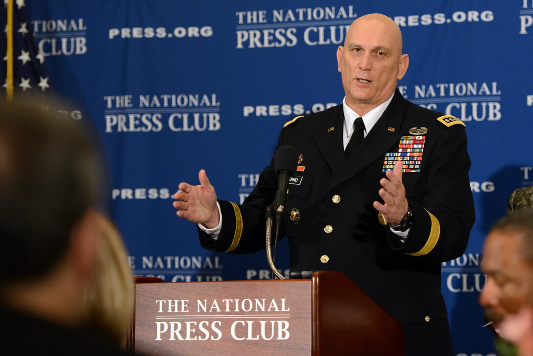 Chief of Staff of the Army Gen. Ray Odierno speaks during a question and answer session at the National Press Club in Washington, D.C., Jan. 7, 2013. (U.S. Army photo by Lisa Ferdinando)