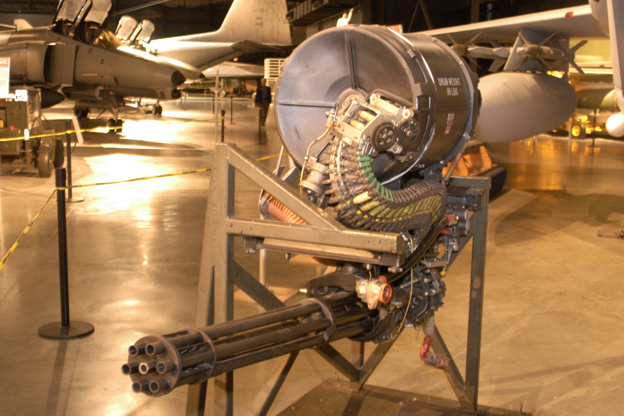 DAYTON, Ohio -- M61A1 20mm Vlucan Cannon at the National Museum of the United States Air Force. (U.S. Air Force photo)
