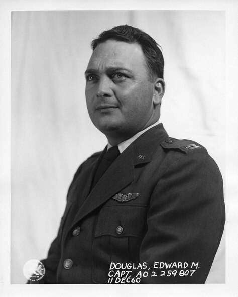 Edward M. "Dick" Douglas; Lt Col; Photo Date 1961; 156th Airlift Squadron Commander; 156th Airlift Squadron  (Photo by NCANG Heritage Program)