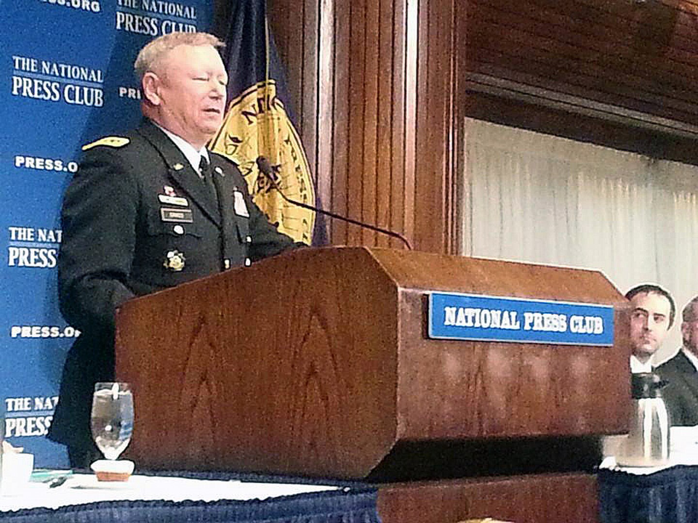 Gen. Frank Grass, chief of the National Guard Bureau, spoke Jan. 9, 2014, at the National Press Club in Washington, D.C.
