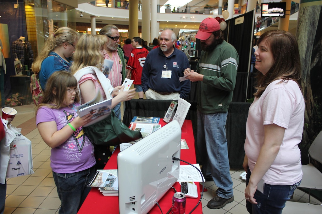 SAVANNAH, Ga. – An estimated 7,000 students and their families explored potential career paths in STEM (Science, Technology, Engineering, and Mathematics)—including careers with the U.S. Army Corps of Engineers—during the 5th Annual Student Success Expo and STEM Festival, Jan. 11 at the Savannah Mall. The county-wide event, hosted by the Savannah-Chatham County Public School System, provided student competitions, interactive displays, and opportunities for students to learn about career paths in both the private and public sectors. Among the multitude of booths that lined the entire bottom floor of the mall, members of the Corps' Regulatory Division (David Lekson, Sarah Wise, Stan Knight, and Donald Hendrix) talked to kids about career paths with the Corps of Engineers. USACE photo by Tracy Robillard.