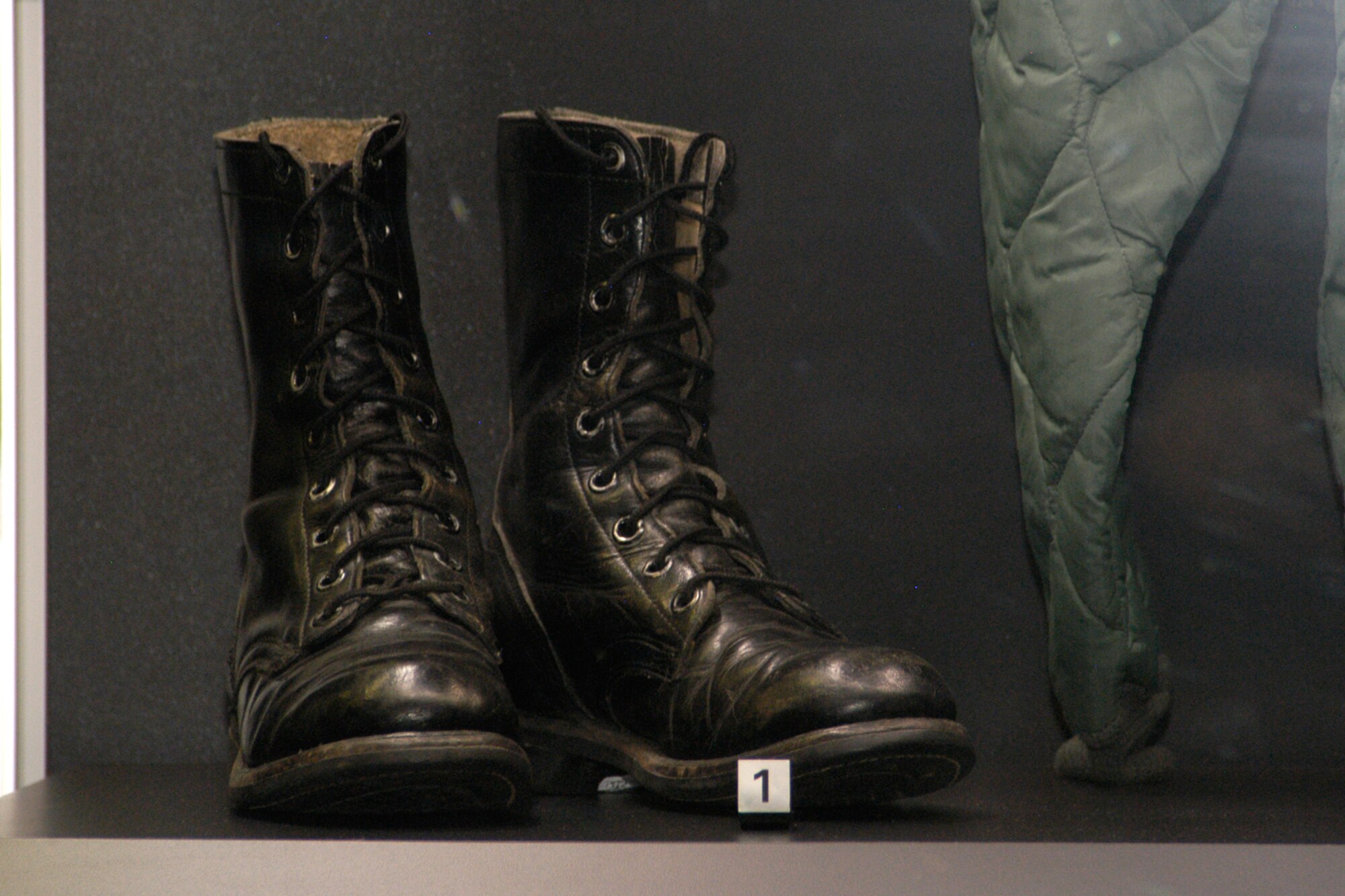 DAYTON, Ohio - Items from the loss of B-52G "BRASS 02" on display in the Southeast Asia War Gallery at the National Museum of the U.S. Air Force. (U.S. Air Force photo)

