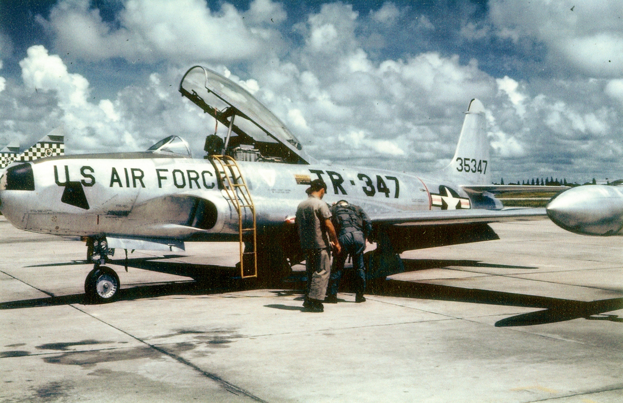 This RT-33A flew secret reconnaissance missions in the spring of 1961 under the code name PROJECT FIELD GOAL. (U.S. Air Force photo)