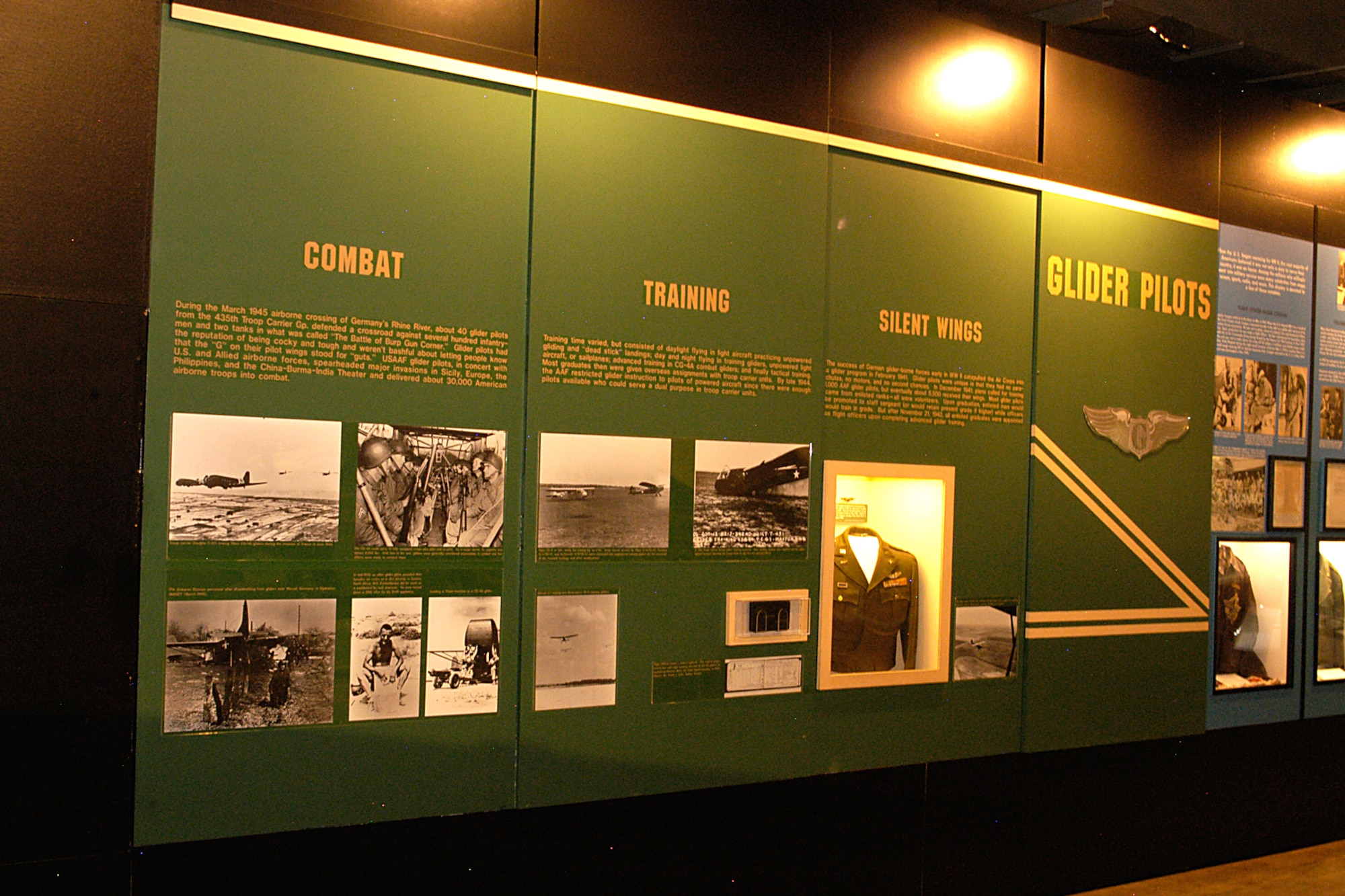 DAYTON, Ohio -- Silent Wings exhibit in the World War II Gallery at the National Museum of the U.S. Air Force. (U.S. Air Force photo) 