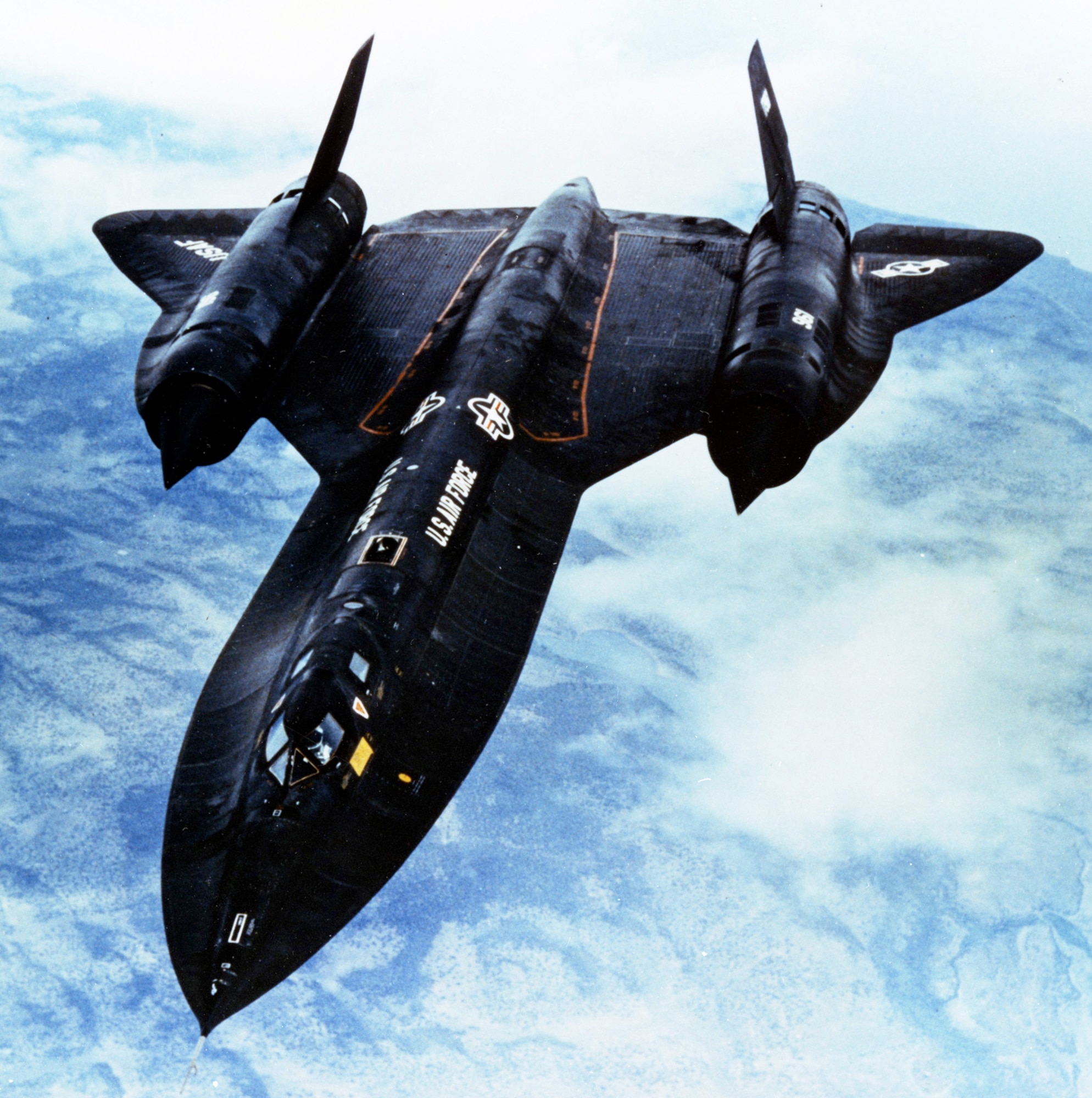 The sleek and powerful SR-71 had sophisticated sensors and unique capabilities. It was nicknamed the “Habu” after a venomous, hooded snake. (U.S. Air Force photo)