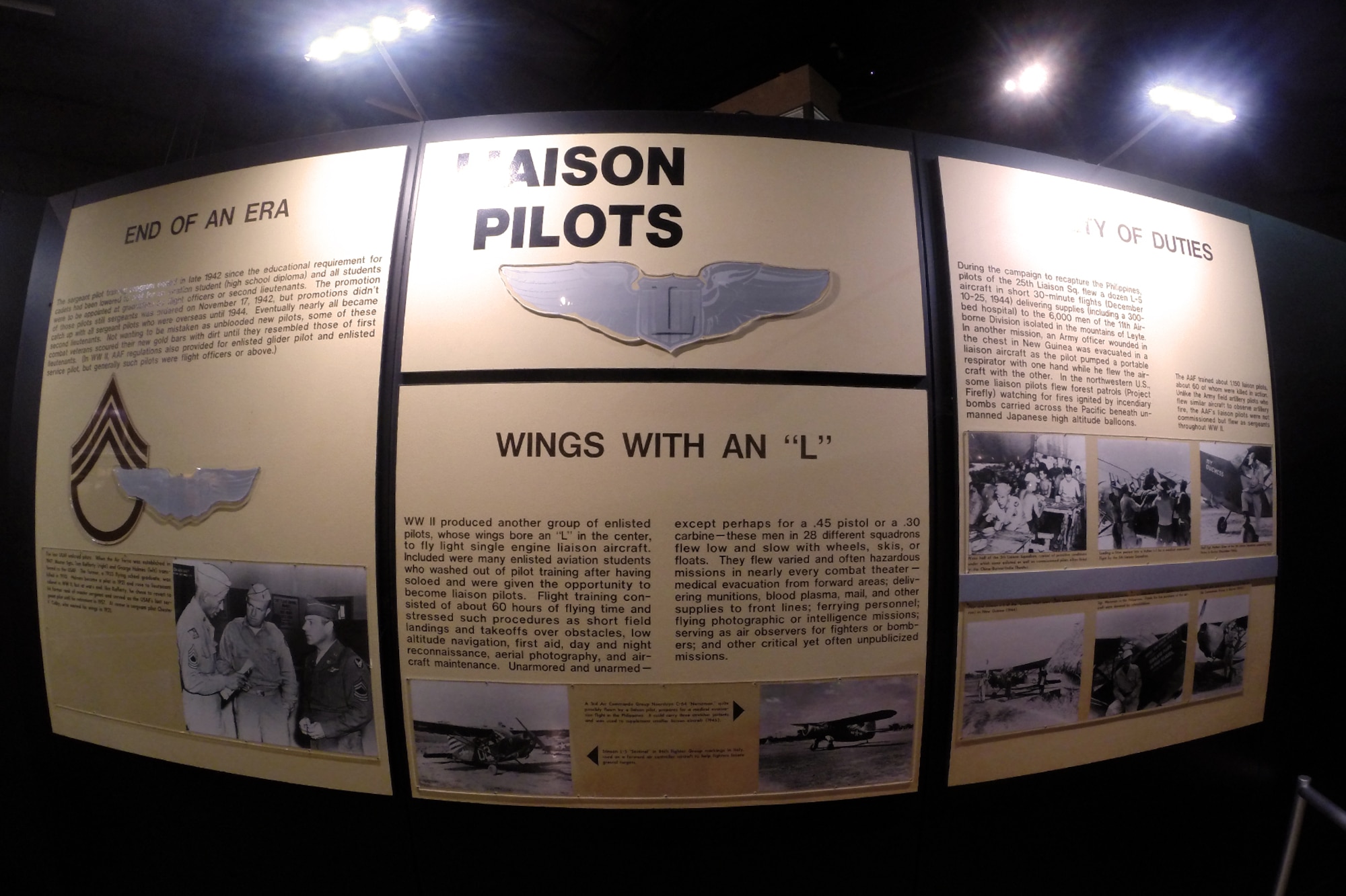 DAYTON, Ohio -- Enlisted Pilots: 1912-1945 exhibit in the World War II Gallery at the National Museum of the U.S. Air Force. (U.S. Air Force photo)
