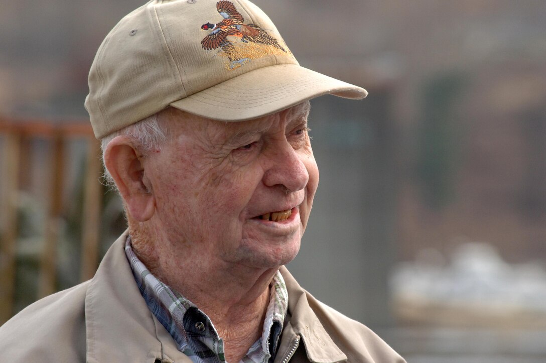 Earl Keeler tours the decommissioned Hales Bar Navigation Lock Dec. 19, 2013 in Jasper, Tenn. Keeler, a former U.S. Army Corps of Engineers Nashville District employee, served as a lock operator at Hales Bar from 1960 until the lock ended operations in 1968.  He then worked at Nickajack Navigation Lock just downstream until his retirement in 1983. Hales Bar Dam opened in 1913 and the project was the first to provide hydropower in the world. One hundred years later the region looks back and remembers life at Hales Bar Dam and Navigation Lock.