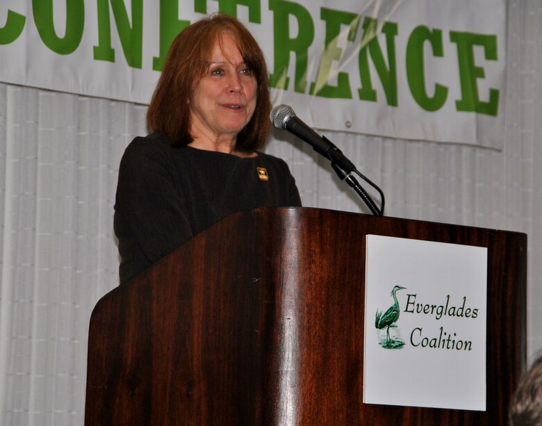 "Since I've been in my position, I'm honored to say that the Obama Administration has been committed to Everglades restoration," said Assistant Secretary of the Army for Civil Works Jo-Ellen Darcy at the Everglades Coalition Conference in Naples, Fla., Jan. 10, 2014.