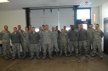 The Heating, Ventilation, Air Conditioning and Refrigeration (HVAC/R) shop works within the Operations Flight in the Civil Engineer Squadron and is responsible for sustaining 339 facilities valued $4.8B, supporting 11.6K military and civilian personnel.  The shop is manned by 39 Airmen and 8 civilians, all of whom installs, diagnose, and perform repairs on HVAC/R systems.  Additionally, the shop follows strict compliance of HAZMAT and ozone depleting gases to stay within strict EPA guidelines. (Photo courtesy of the Command Chief’s Office)