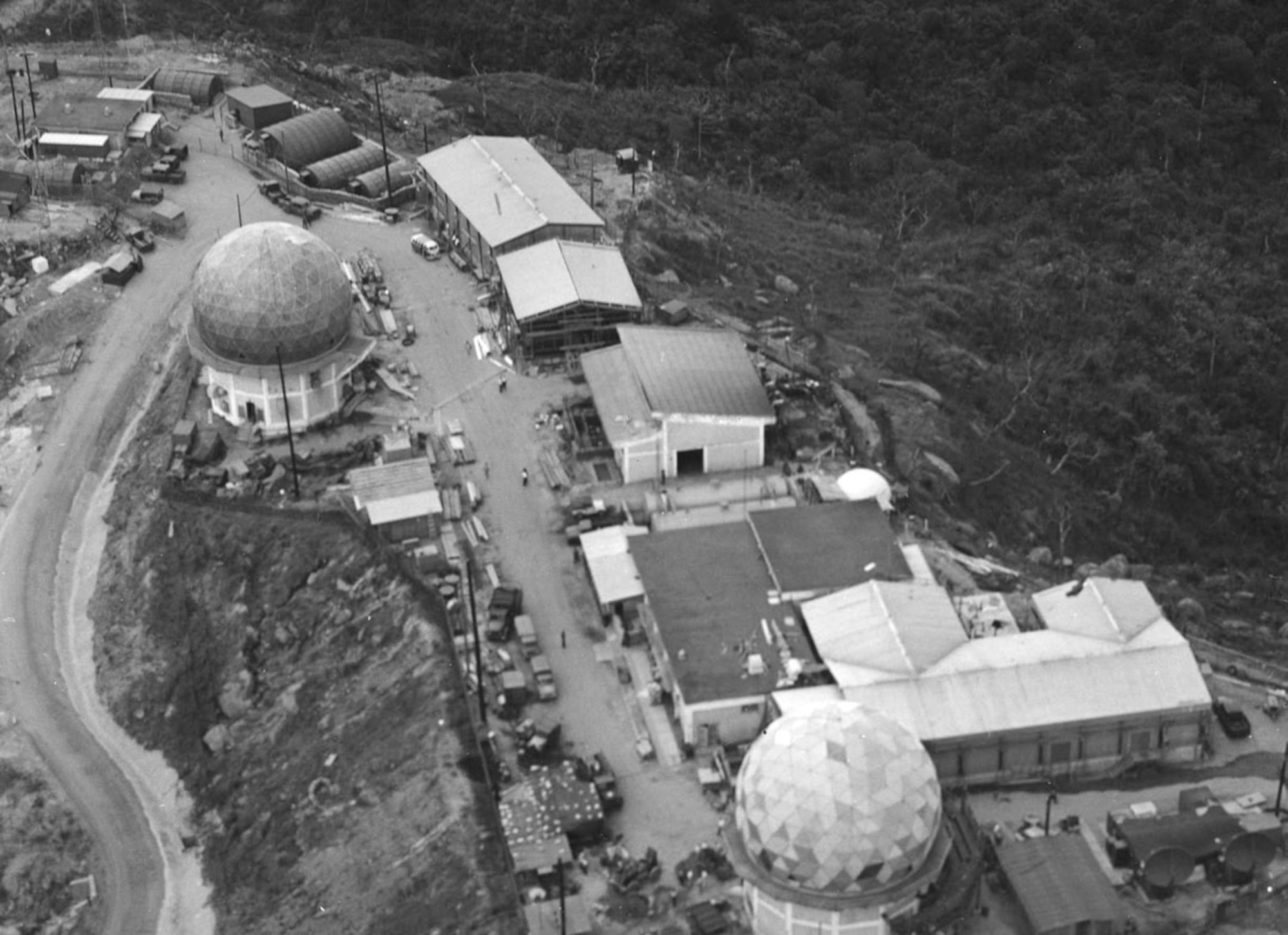 The Air Force had two ground-based signals intelligence intercept sites at Danang, South Vietnam -- one at the air base and another, pictured here, on nearby “Monkey Mountain.” (U.S. Air Force photo)