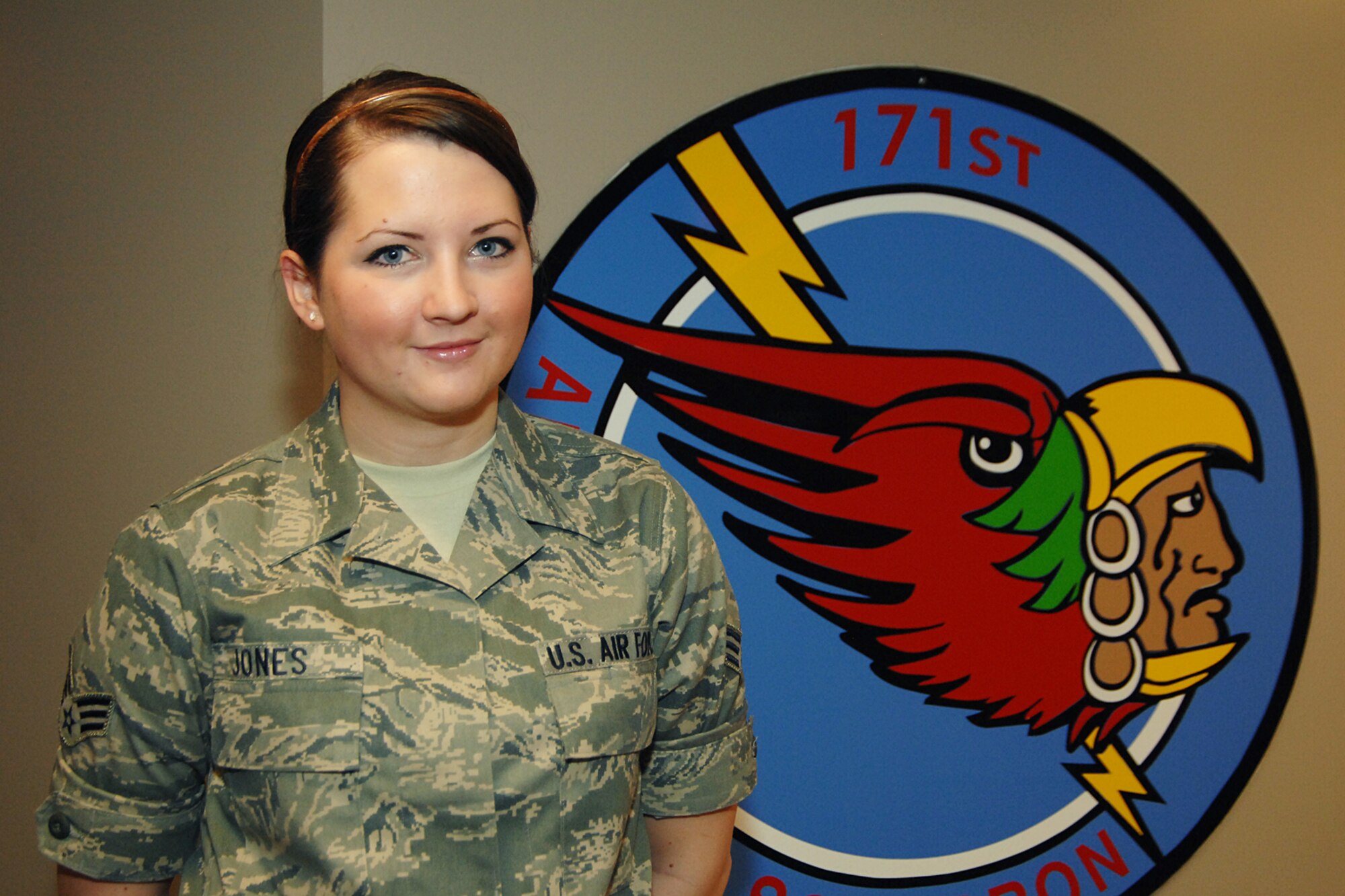 140112-Z-NQ307-007 - Senior Airman Desiree Jones, 191st Operations Support Squadron, is the COMSEC Responsible Officer for the 171st Air Refueling Squadron at Selfridge Air National Guard Base, Mich. Jones is responsible for supporting the communications needs of the air crews that fly the 127th Wing's KC-135 Stratotankers. (U.S. Air National Guard photo by TSgt. Rachel Barton)