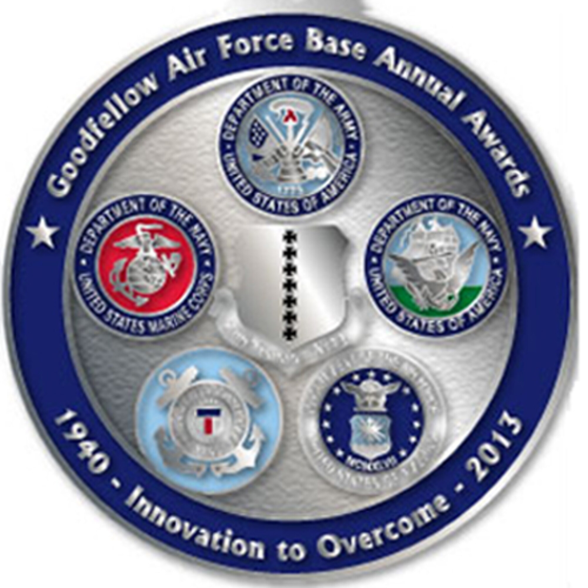 2013 Goodfellow Air Force Base Annual Awards medallion