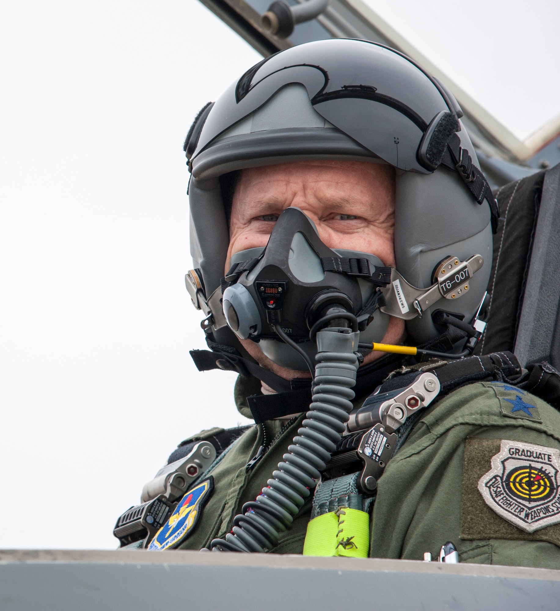 Gen. Robin Rand, Air Education and Training Command commander, prepares to fly in a T-38 Talon at Laughlin Air Force Base, Texas, Jan. 9, 2014. Rand also met with base leadership and spoke with Laughlin airmen during his tour. (U.S. Air Force photo/Senior Airman Nathan Maysonet)