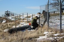 Lucky Peak Park Ranger staff are continuously engaged in park maintenance and enhancement projects, such as converting an old chain-link fence to a less obstructive rail fence at Viewpoint.