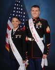 The 2014 Joint Base San Antonio Marine Corps ambassadors are Sgt. Dawn Callaway and Sgt. Dustin Johnson, 4th Reconnaissance Battalion. (Courtesy photo by Joint Base San Antonio-Lackland public affairs)