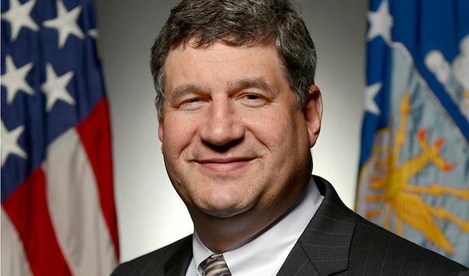 Dr. William A. LaPlante smiles for an official photo. He was sworn in as the new principal deputy, assistant secretary of the Air Force for acquisition Feb. 18, 2014. The confirmation makes LaPlante the first confirmed acquisition senior leader since the position became vacant with the departure of David Van Buren in March 2012. (U.S. Air Force photo)