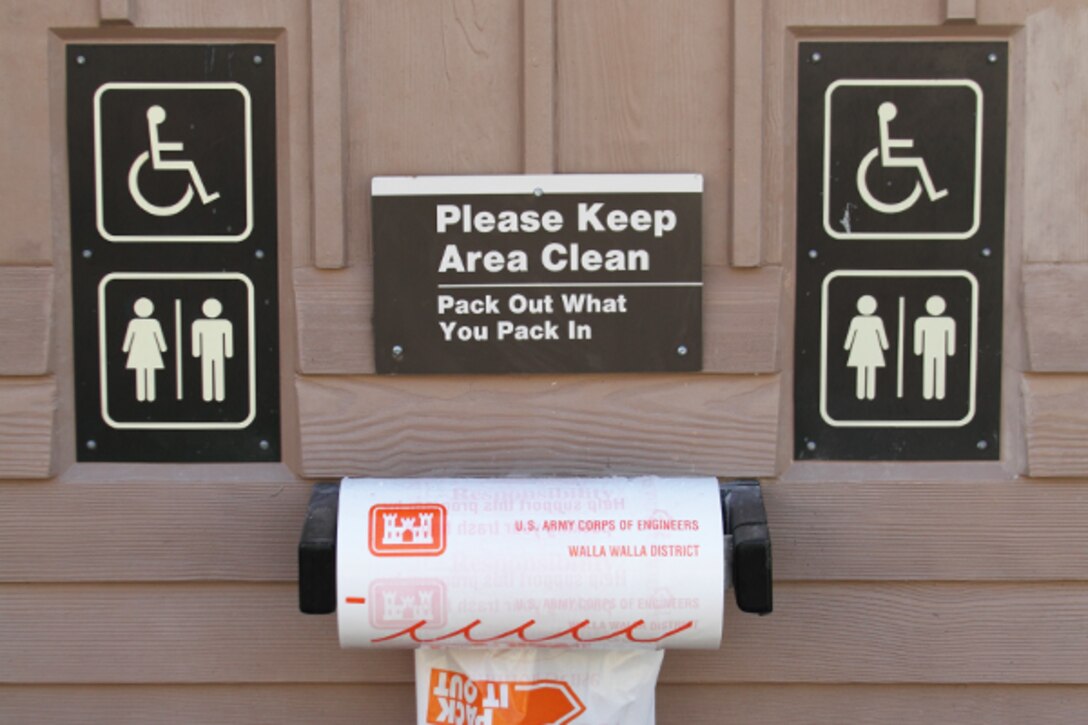 Lucky Peak Lake is a Pack-It-In, Pack-It- Out area.  Litter bags are available at restroom locations around the lake.
