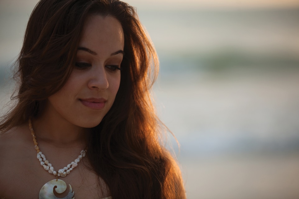 Kristi De Lashmutt, a musician with U.S. Marine Corps Forces, Pacific Band, has been involved in Polynesian dancing since she was 13 years old. (U.S. Marine Corps photo by Cpl. Sarah Dietz)