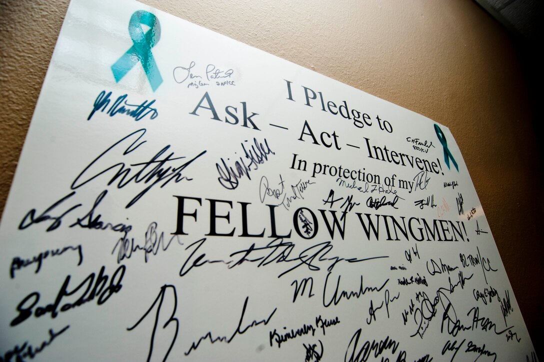The Sexual Assault Prevention and Response office has partnered with local cab companies to display stickers within their cabs in order to combat and show solidarity on sexual assault within the Air Force. Through the Wichita Star and Skylark cab companies, the stickers are meant to be implemented as an extra avenue of contact with Airmen who need to reach out. (U.S. Air Force photo by Airman 1st Class Jelani Gibson)  
