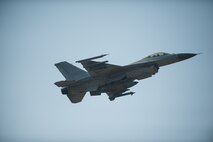 A Republic of Korea air force 123rd Fighter Squadron F-16K takes off during exercise Buddy Wing 14-1 at Kunsan Air Base, Republic of Korea, Jan 15, 2014. Buddy Wing is a combined training exercise between U. S. Air Force and Republic of Korea air force pilots to improve communication and combat capabilities to strengthen the peninsula’s combined air power team. (U.S. Air Force photo by Senior Airman Clayton Lenhardt/Released)