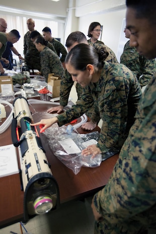 Naval medical personnel execute the startup process of the mobile, oxygen, ventilation and external suction system Jan. 7 at Camp Kinser. The sailors are with 3rd Medical Battalion, 3rd Marine Logistics Group, III Marine Expeditionary Force.


