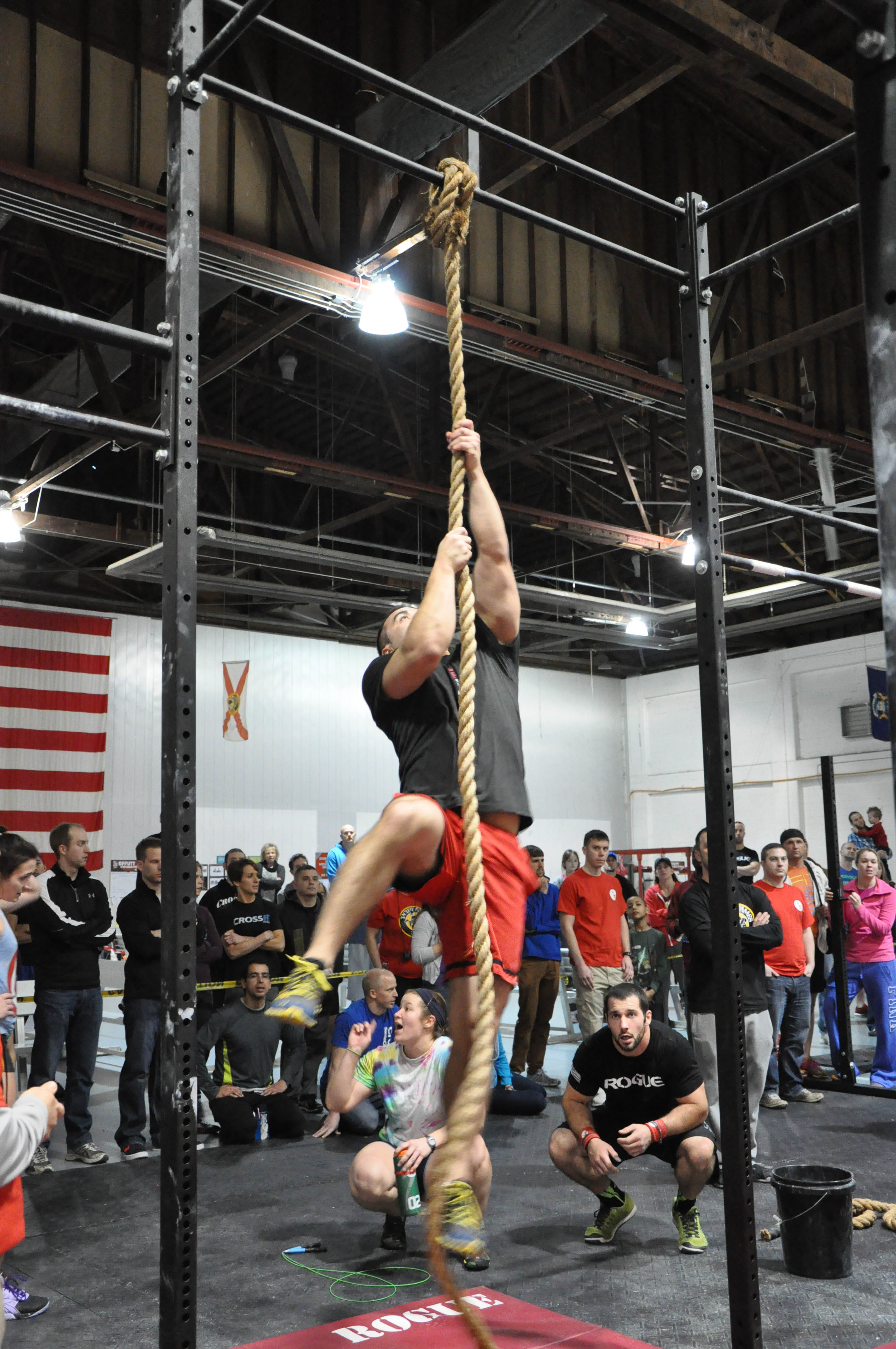 Legless top rope climb