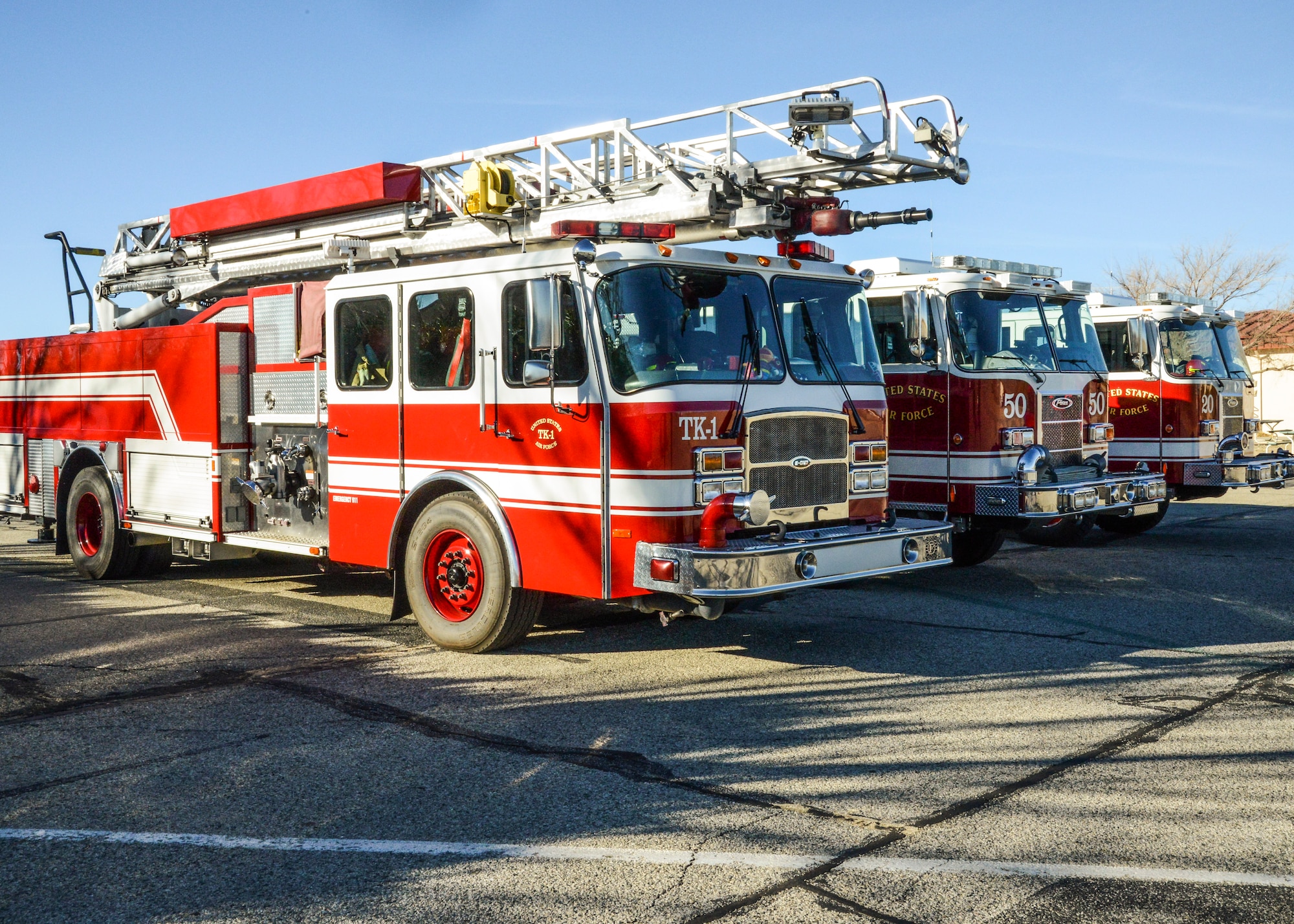 Structural Fire Fighting Engines are an integral part of the everyday operations of the Fire and Emergency Services Department at Edwards AFB. (U.S. Air Force photo by Rebecca Amber)