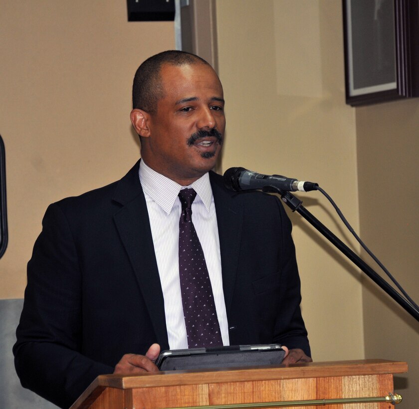 Members of Joint Task Force-Bravo attended a memorial breakfast in honor of Rev. Dr. Martin Luther King, Jr., at the Soto Cano Air Base Dining Facility, Jan. 21, 2013. Mr. James Watson, Director of Mission, U.S. Agency for International Development, served as the guest speaker for the event and discussed Dr. King’s legacy and his lasting impact. During the memorial breakfast, members viewed a video of Dr. King’s “I Have a Dream” speech, which was originally given by the great humanitarian leader in Washington, D.C., August 28, 1963. (Photo by Ana Fonseca)