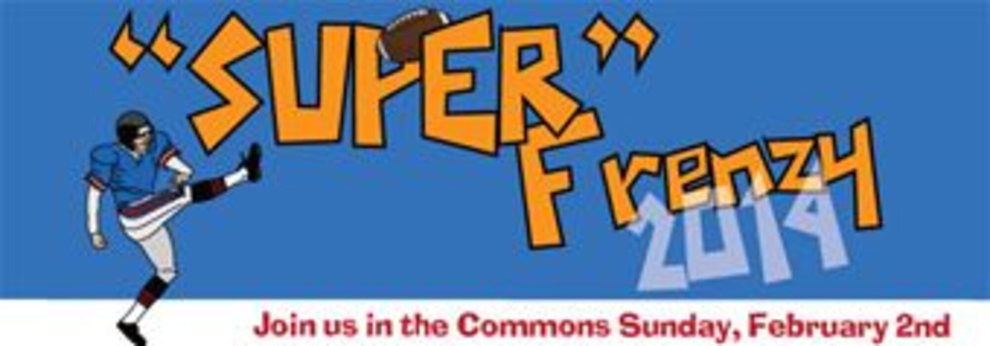 A “super” party is set for Feb. 2 at the Minuteman Commons to watch the Seattle Seahawks take on the Denver Broncos. One large screen as well as several large televisions will be set up in the Commons’ ballroom to celebrate “Super” Frenzy. 