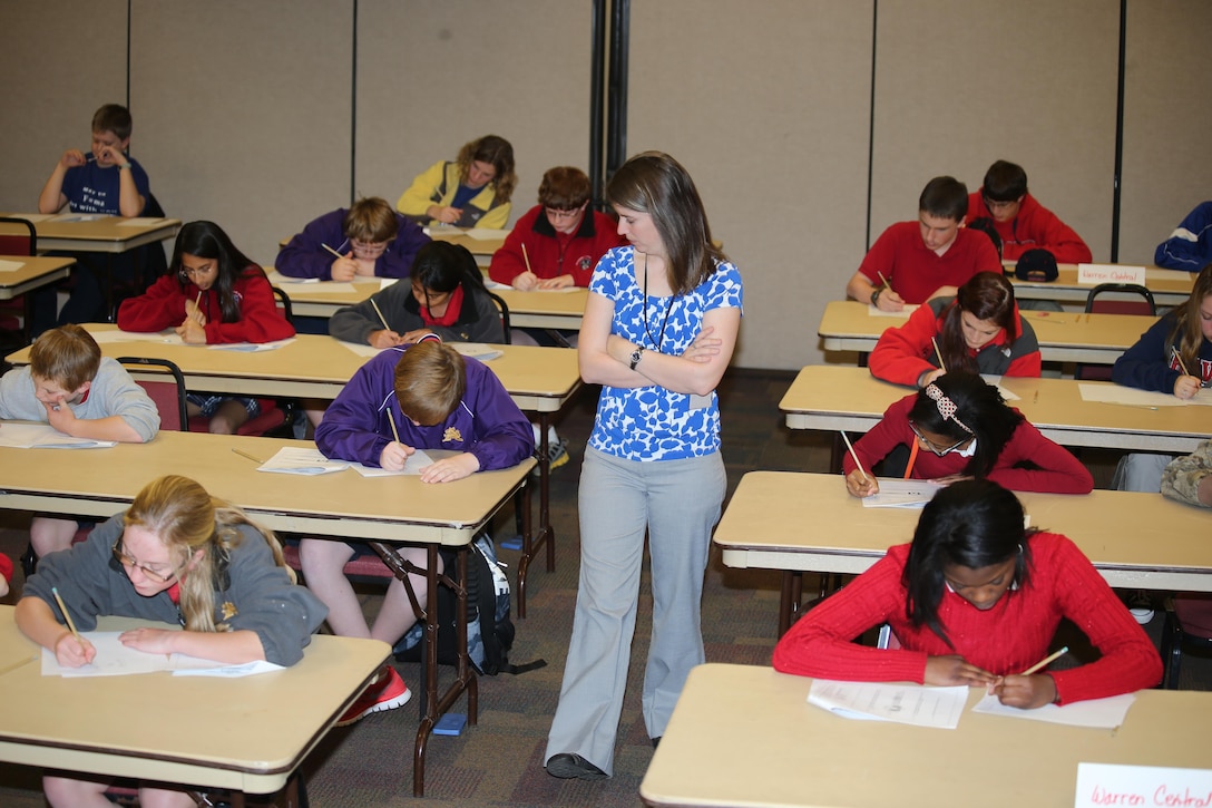 The U.S. Army Corps of Engineers Vicksburg District and the Vicksburg Chapter of the Society of American Military Engineers sponsored a math competition for local students. The competition was held 22 January 2014 at District Headquarters. 