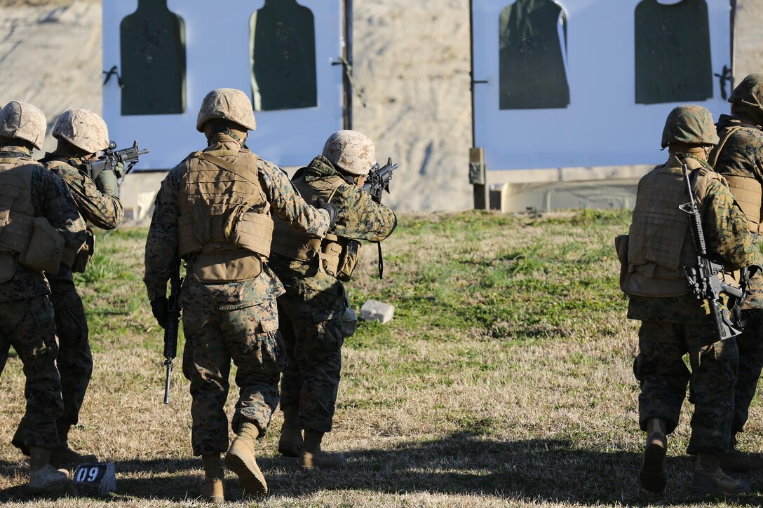 Marines from all over Marine Corps Air Station Cherry Point gathered to improve their combat readiness Jan. 7. The Marines performed Table 3 a stepping stone Marines use to prepare for upcoming deployments.