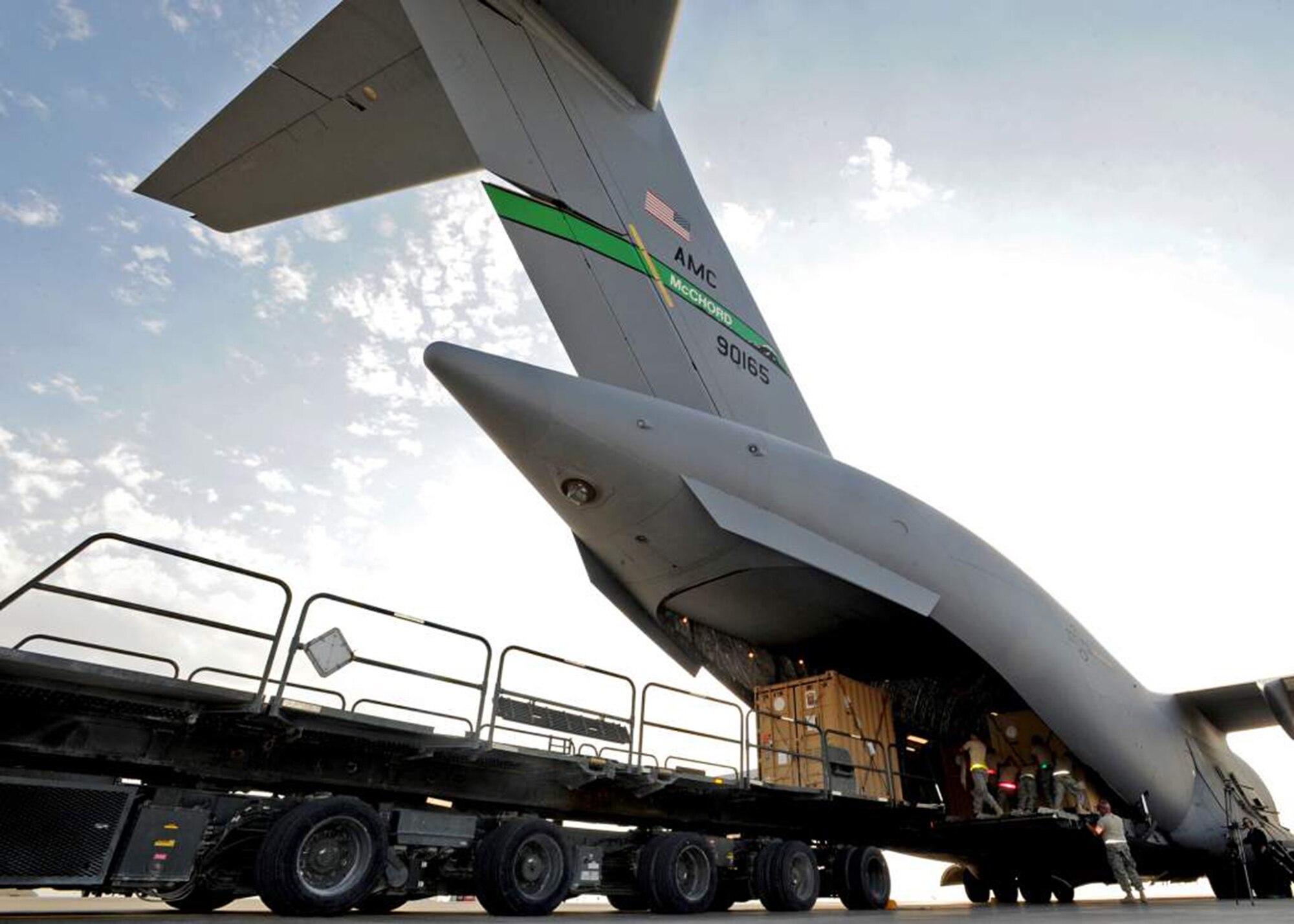 Reserve aerial port Airmen take their job on the road in late February when about 30 people from the 36th Aerial Port will deployed to Southwest Asia. (U.S. Air Force Reserve file photo)