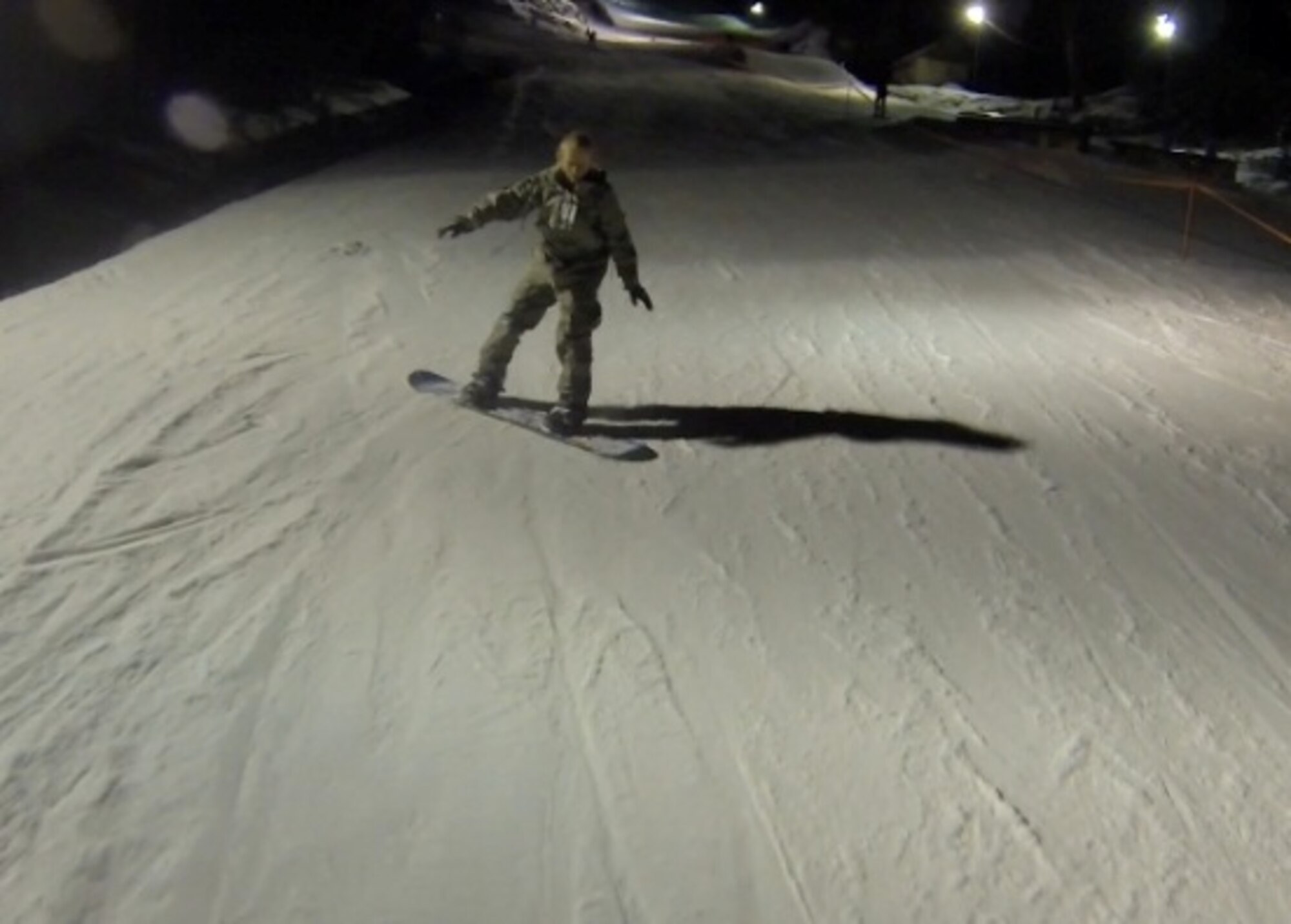 No matter what outdoor activity Airmen are participating in, it’s great getting out into the great outdoors and snowboarding is an excellent way to make that happen. (Courtesy Photo/Airman 1st Class Daniel Lile)