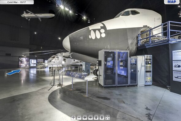 Screenshot of the Cold War Gallery from the National Museum of the U.S. Air Force's Virtual Tour website. (U.S. Air Force image).
