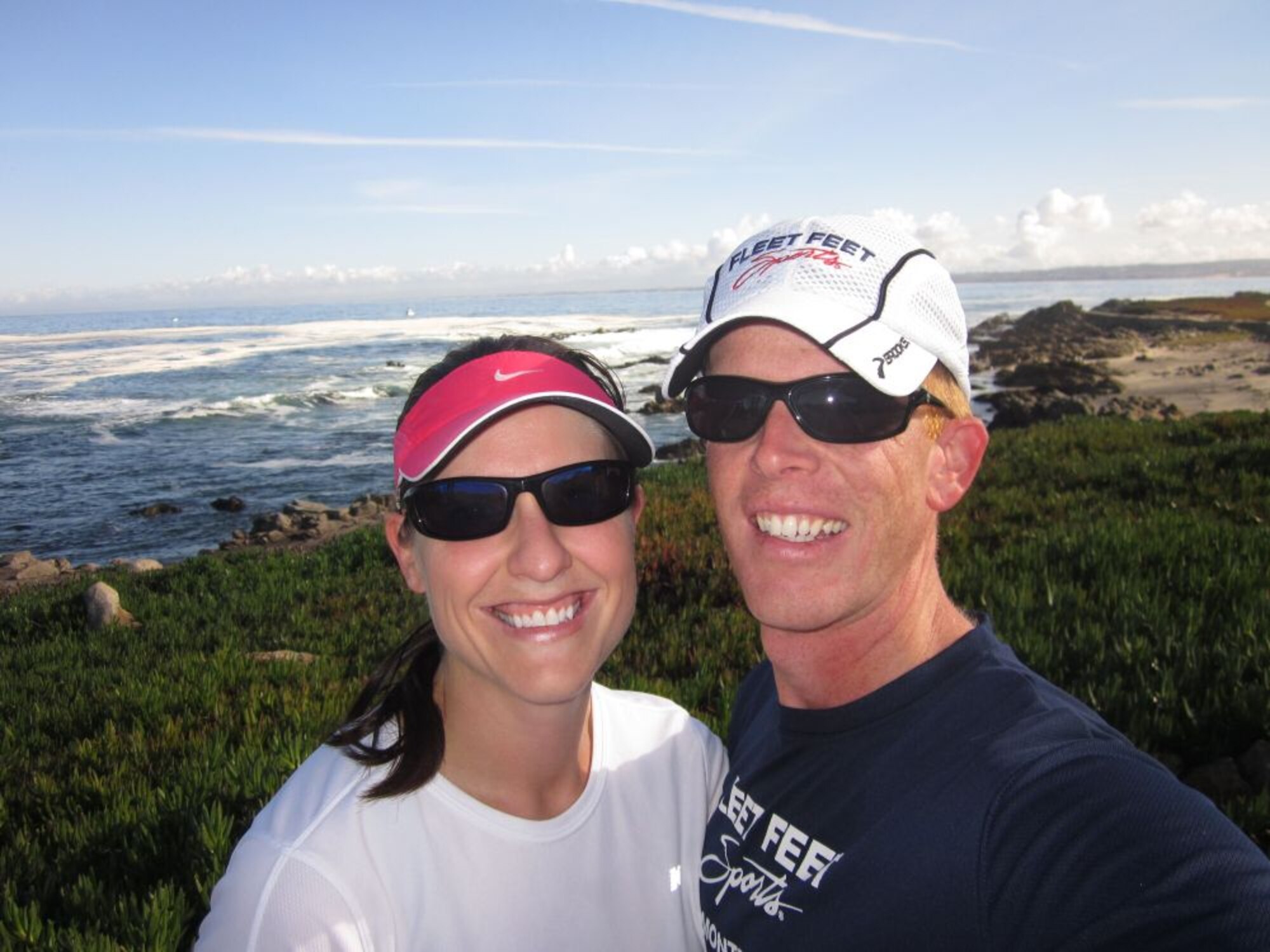 Luella Moore and her husband, Tech. Sgt. Benjamin Moore, pose for a photo.  Both are big fans of the reality TV game show, “Survivor,” and Luella has applied to be a cast member of the show. (Courtesy Photo)