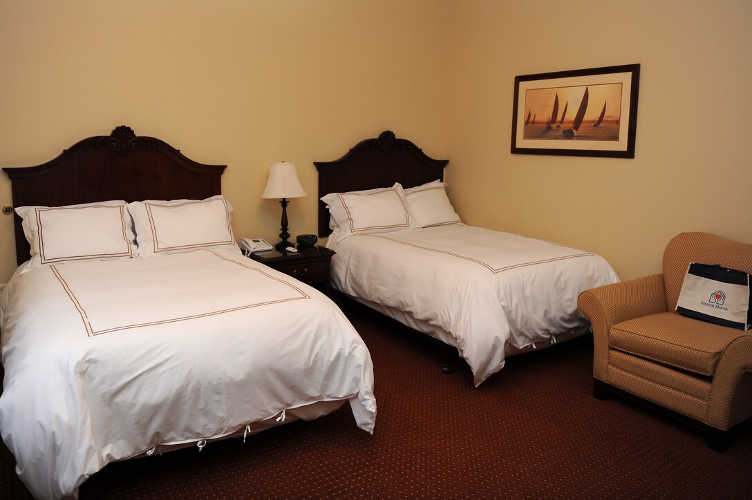 The Fisher House Foundation provides grants to families, allowing them to stay in a “home-away-from-home” near a loved one’s treatment center. The Naval Medical Center Portsmouth Fisher House has six rooms that have enough space for six people per room and one suite which is a handicap accessible room that can accommodate five people.(U.S. Air Force photo by Senior Airman Brittany Paerschke-O’Brien/Released)