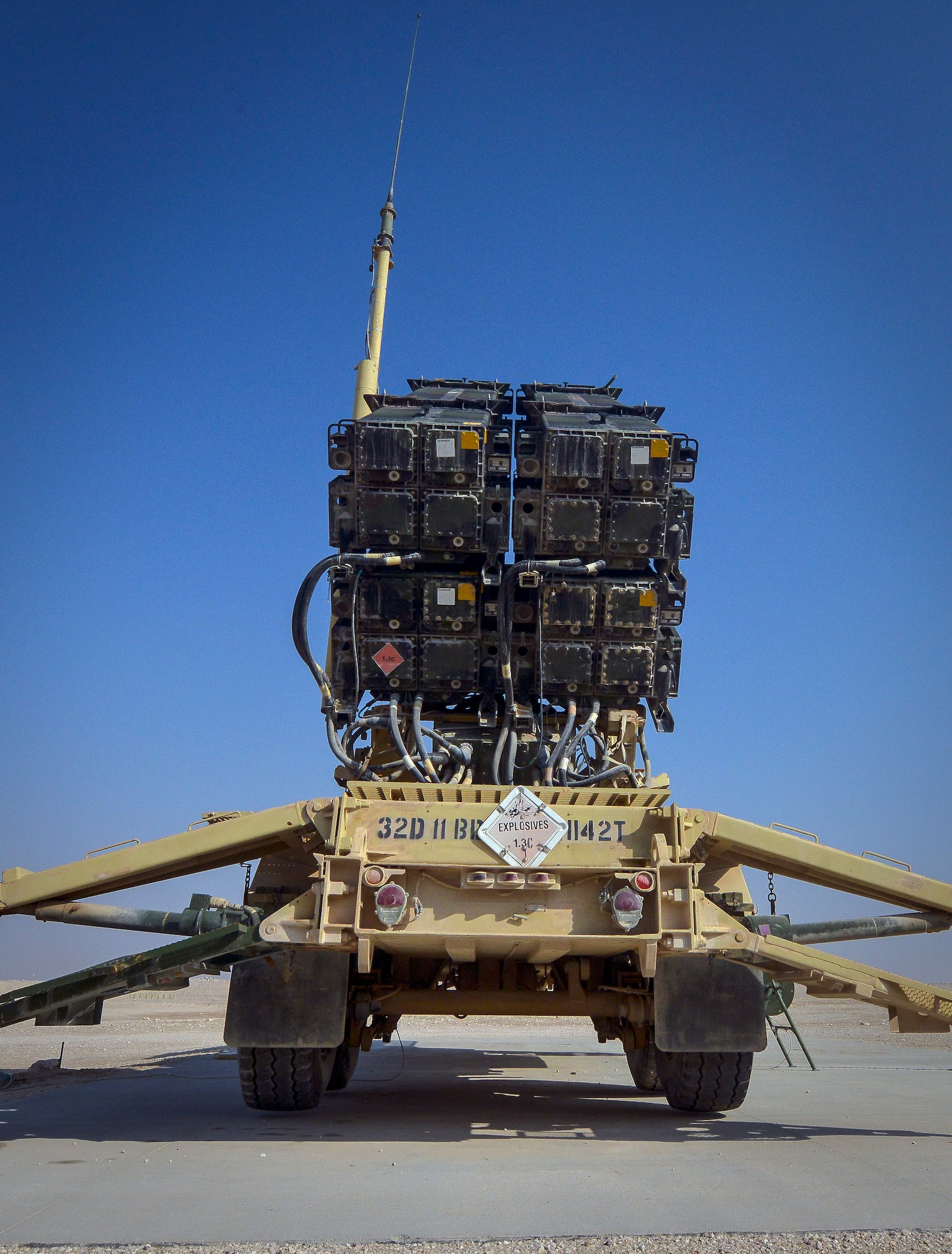 Patriot Missile Weapons System Protects Base Us Air Forces Central