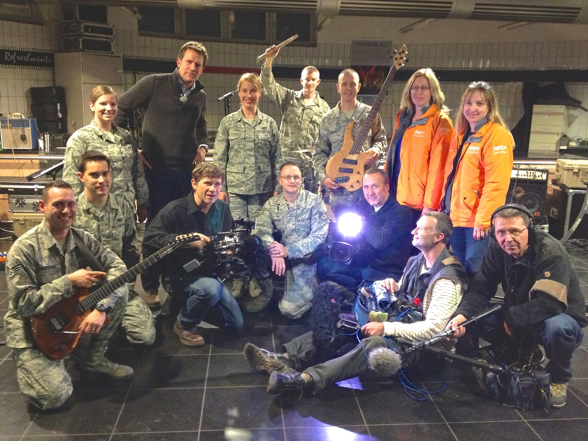 The USAFE Band's popular music ensemble "Touch n' Go" collaborates with SWR Productions for a music video of the German pop hit "Riesling Schorle."
