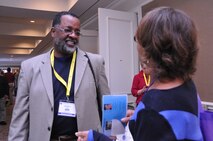 Keynote speaker, “Sporty” King, encourages Airmen at a Yellow Ribbon event in January at Hilton Head Island, S.C. (U.S. Air Force photo by Staff Sgt. Terrica Y. Jones, 916th ARW/PA)
