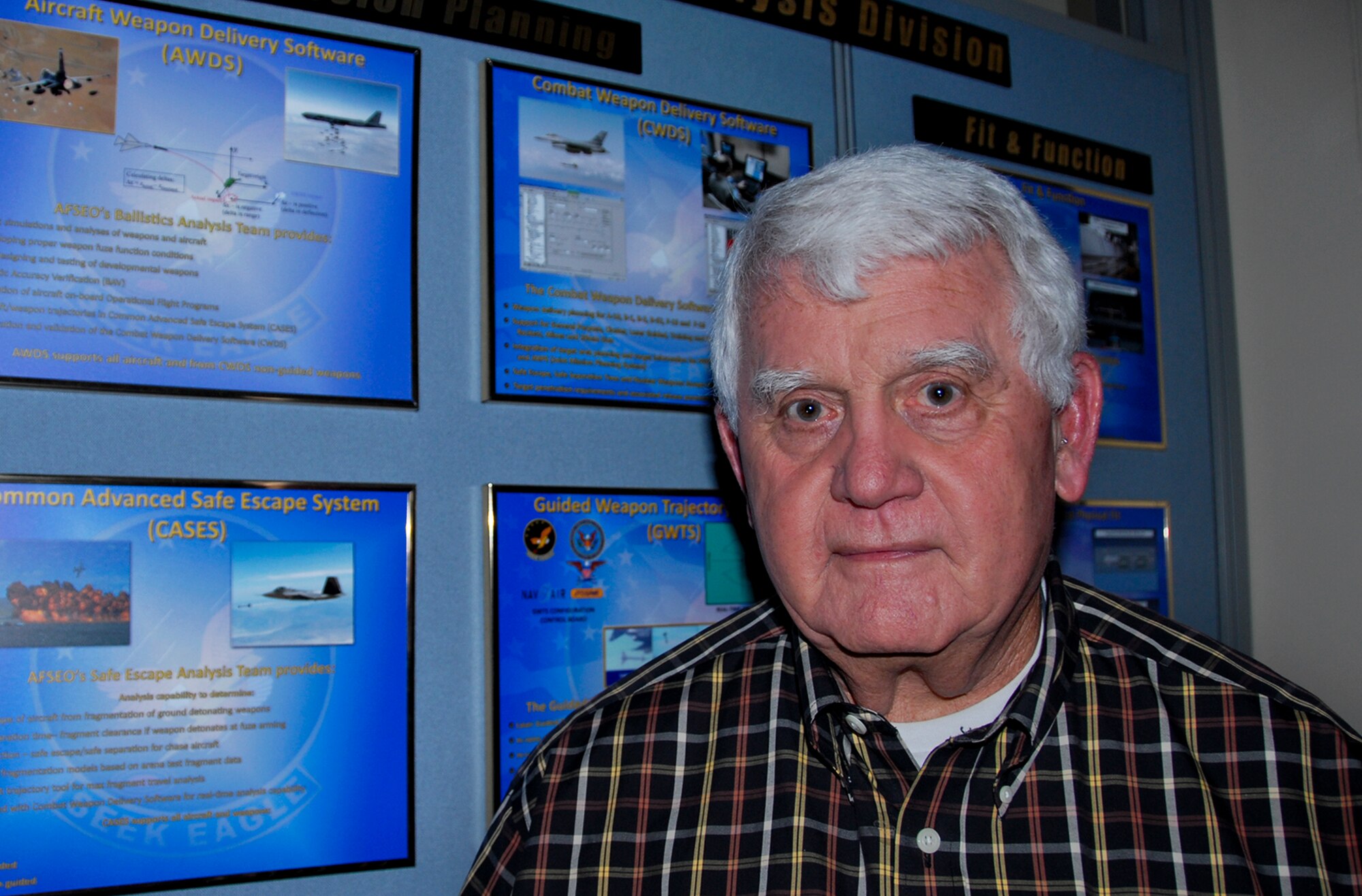 Ronald McCurdy, a ballistics analyst for mission planning at the 96th Test Wing's Seek Eagle office, retires from civil service Jan. 31, with 51 years of combined military and civilian service.  (U.S. Air Force photo/Kevin Gaddie)
