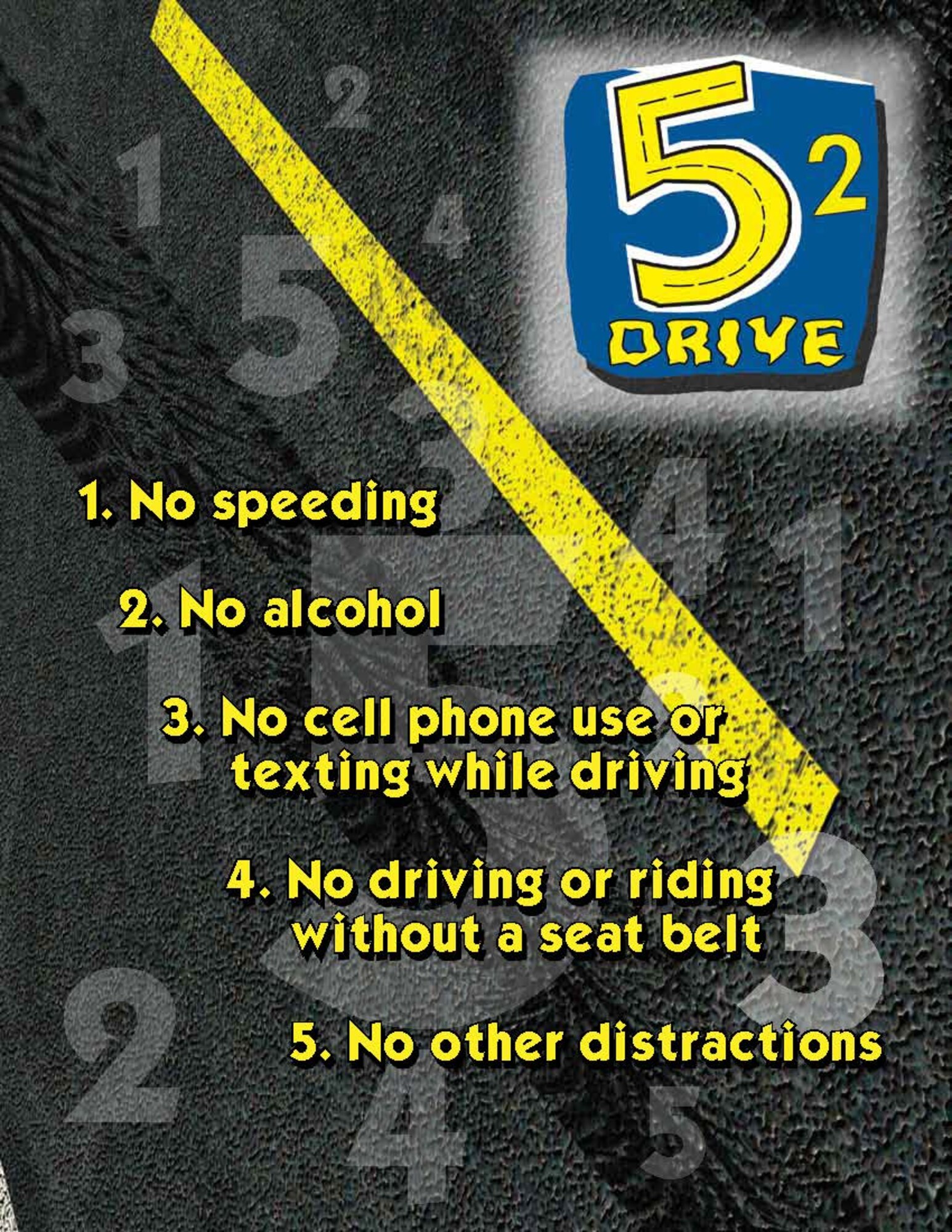 Air Force Ground Safety introduces “5-2-Drive” as part of its ongoing Traffic Safety and Outreach education program.