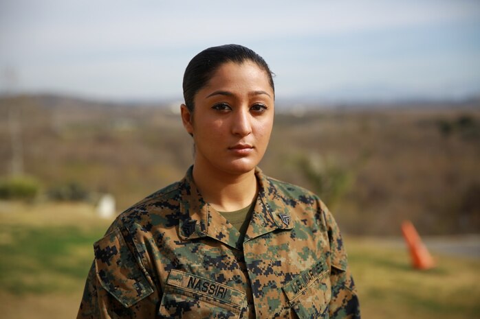 Sergeant Misha Nassiri, ammunition technician, Headquarters Battalion, 1st Marine Division, won her first professional mixed martial arts fight Jan. 18, 2014 at Valley Center, Calif. Nassiri, a native of San Diego, won the match by technical knockout in the first 20 seconds of round one.