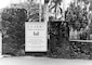 The sign for Engineer Construction Service HQ at Punahou School, Honolulu in 1943.