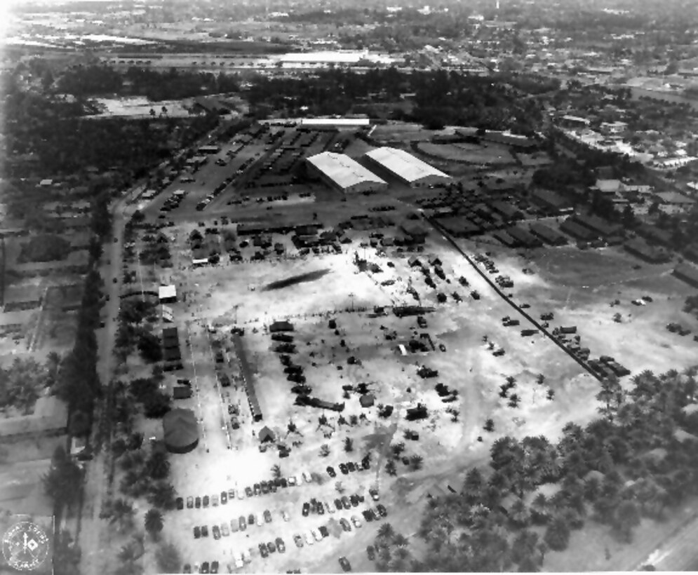 Aerial view of Ft. DeRussy as it appeared in 1946.