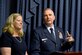 Col. Ricky Rupp, with his wife, Charlotte, speak after receiving the 2013 General and Mrs. Jerome F. O'Malley Award June 27, 2014, during a Pentagon ceremony.  Rupp, the special assistant to the commander at U.S./Republic of Korea Combined Forces Command at U.S. Army Garrison Yongsan.  The award was earned during the Rupps' time while leading the 22nd Air Refueling Wing at McConnell Air Force Base, Kan.  (U.S. Air Force photo/Scott M. Ash)
