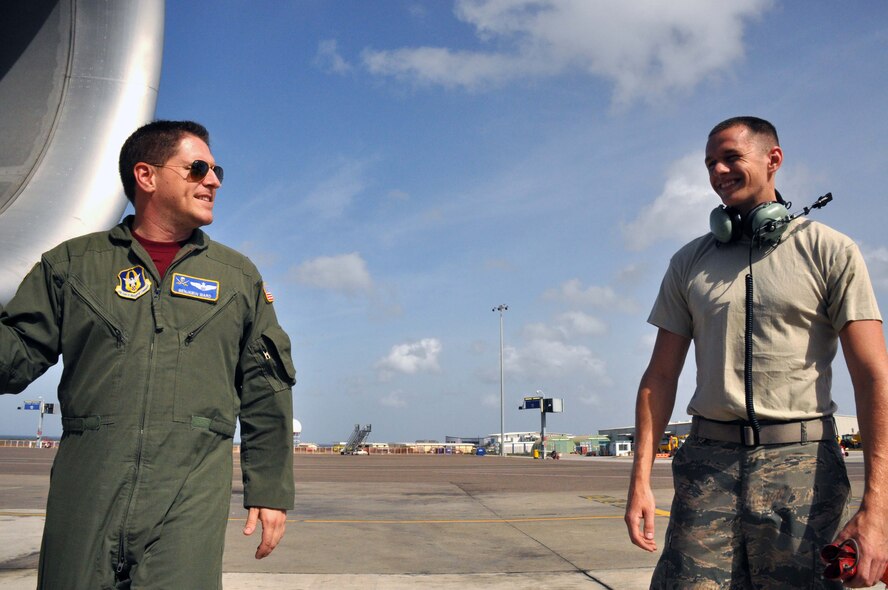 Eight members of the 927th Air Refueling Wing, completed a humanitarian cargo mission to Asuncion, Paraguay, June 30. The mission was made possible by the Denton Amendment, a jointly administered program allowing U.S. citizens and organizations to use space available on U.S. military planes to transport humanitarian goods to countries in need. (U.S. Air Force photo by Capt Joe Simms)