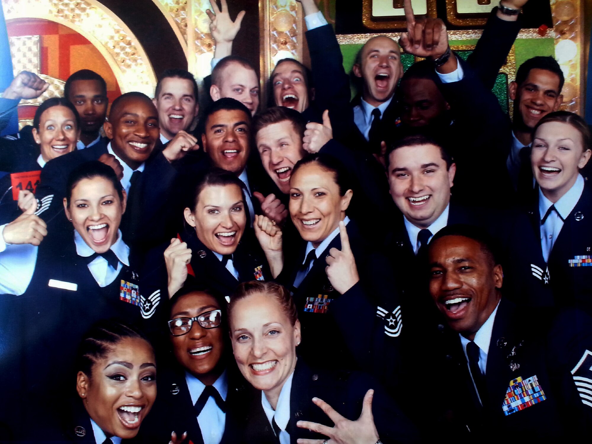 VANDENBERG AIR FORCE BASE, Calif. – A group of 20 Airmen from across 14th Air Force, Joint Functional Component Command for Space, 30th Space Wing and the 381st Training Group at Vandenberg Air Force Base, Calif., were selected to attend a special taping of “The Price is Right” in Los Angeles. The episode will air July 4, 2014, as the program’s annual all-military tribute. (Courtesy Photo)