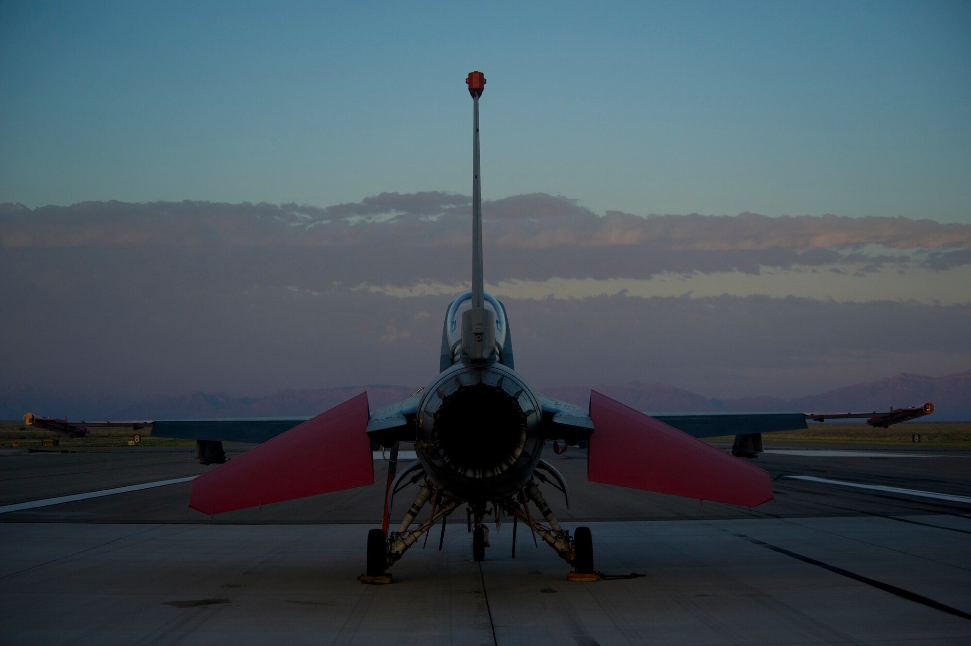 A QF-16 is prepared for takeoff during an unmanned live fire exercise at Holloman Air Force Base, N.M., June 25. A QF-16 took part in an operational live fire exercise as part of the aircrafts test flight program before the beginning of production at the Boeing facility in Cecil Field, Jacksonville, Fla. in late 2014. (U.S. Air Force photo by Airman 1st Class Aaron Montoya / Released)