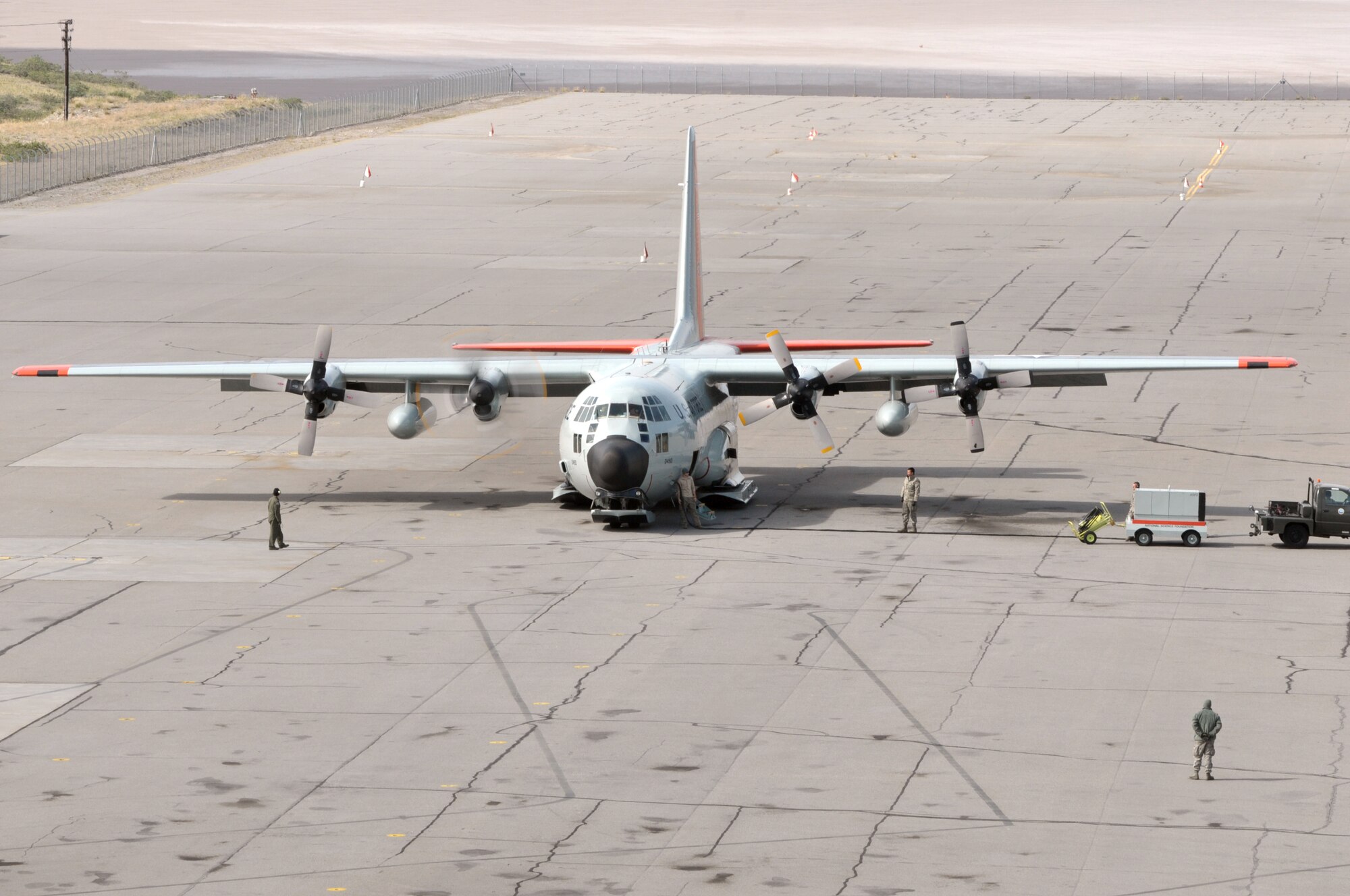 Airmen with the 109th Airlift Wing fuel an LC-130 "Skibird" from Stratton Air National Guard Base, Scotia, N.Y., on the flightline at Kangerlussuaq, Greenland, on June 29, 2014, before it takes off for Summit Camp. Two LC-130s and 70 Airmen from the Wing recently completed the fourth rotation of the 2014 Greenland season. The unit flies supply and refueling missions to various camps in support of the National Science Foundation and also trains for the Operation Deep Freeze mission in Antarctica. (U.S. Air National Guard photo by Staff Sgt. Benjamin German)