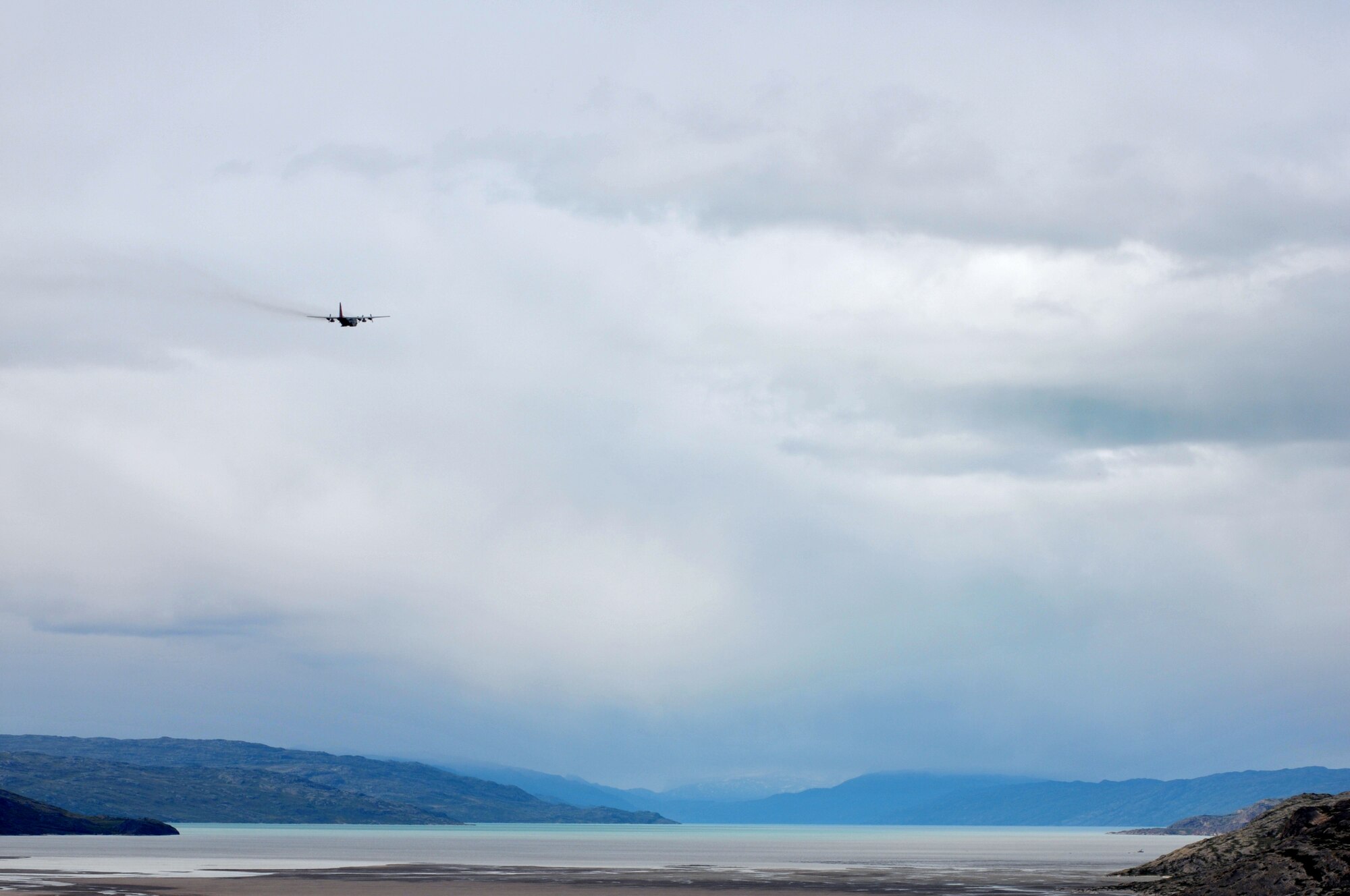 An LC-130 "Skibird" with the 109th Airlift Wing from Stratton Air National Guard Base, Scotia, N.Y., takes off from Kangerlussuaq, Greenland, on June 29, 2014, for Summit Camp. Two LC-130s and 70 Airmen from the Wing recently completed the fourth rotation of the 2014 Greenland season. The unit flies supply and refueling missions to various camps in support of the National Science Foundation and also trains for the Operation Deep Freeze mission in Antarctica. (U.S. Air National Guard photo by Staff Sgt. Benjamin German)